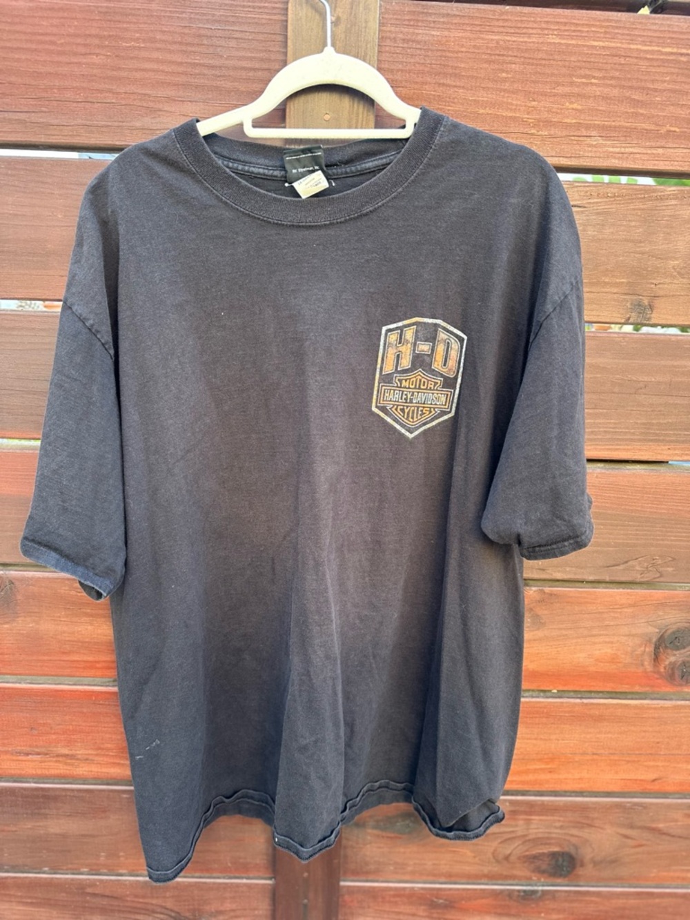 Harley-Davidson Black Short Sleeve Tee with Chest Shield Logo